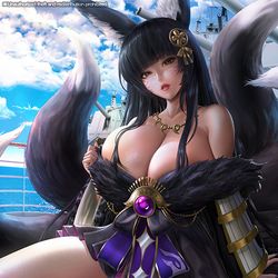 This is a pixiv picture whose title is [Azur Lane] Musashi.