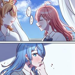 This is a pixiv picture whose title is 片想い.