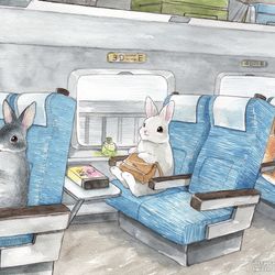 This is a pixiv picture whose title is 〜うさぎさんのお盆5〜.