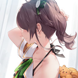 This is a pixiv picture whose title is キュンとした瞬間.