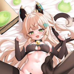 This is a pixiv picture whose title is ねこランジェリー綺良々.