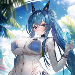 This is a pixiv picture whose title is Aquamarine.