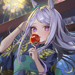 This is a pixiv picture whose title is 浴衣マックイーン.