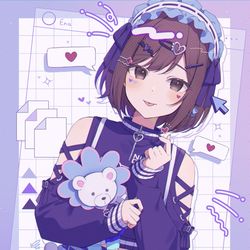 This is a pixiv picture whose title is 絵名.