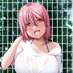 This is a pixiv picture whose title is 水着幽々子様.