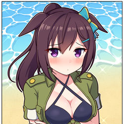 This is a pixiv picture whose title is 水着ピックアップが終わって油断していたドーベル.