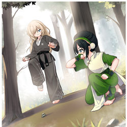 This is a pixiv picture whose title is 战斗结束.