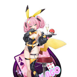 This is a pixiv picture whose title is 兔女郎珊瑚.