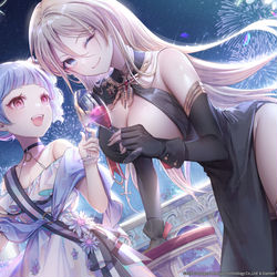 This is a pixiv picture whose title is 💙🍷.