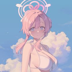 This is a pixiv picture whose title is 雲.