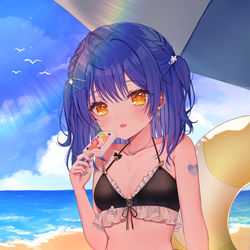 This is a pixiv picture whose title is あまみゃ新衣装.