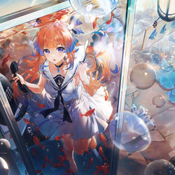 This is a pixiv picture whose title is :D.