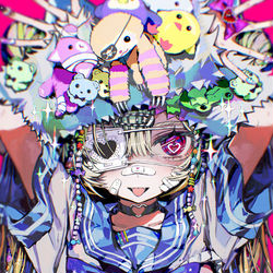 This is a pixiv picture whose title is DARKNESS  SMILING.
