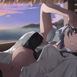 This is a pixiv picture whose title is 夏Mai2023 plus one.
