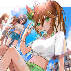 This is a pixiv picture whose title is 夏の海辺にて(シービーver.).