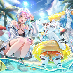 This is a pixiv picture whose title is 夏だ！.