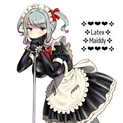 This is a pixiv picture whose title is ラバーメイド.