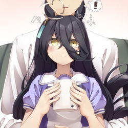 This is a pixiv picture whose title is 耳はさみカフェ.