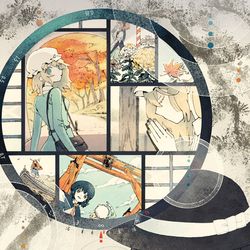 This is a pixiv picture whose title is 秘封弥彦散策倶楽部.