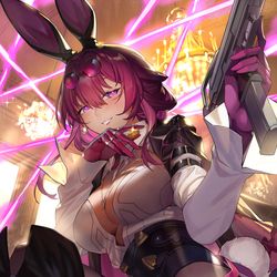 This is a pixiv picture whose title is your mommy bunny.