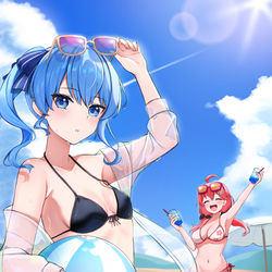 This is a pixiv picture whose title is みこめっとSummer🌊✨️.