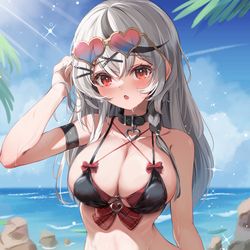 This is a pixiv picture whose title is 水着さかまた.