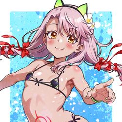 This is a pixiv picture whose title is お待ちかねの水着クロエちゃん♡♡♡.