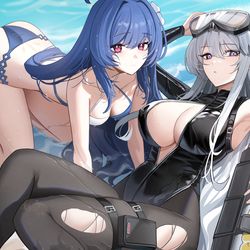 This is a pixiv picture whose title is Azurlane 5th anniversary.