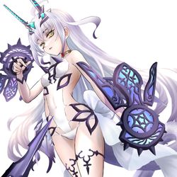 This is a pixiv picture whose title is 水着メリュ子(再投稿).