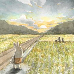 This is a pixiv picture whose title is 〜うさぎさんのお盆9〜.