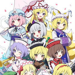 This is a pixiv picture whose title is 東方妖々夢20周年！.