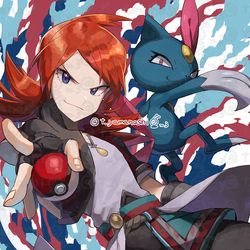 This is a pixiv picture whose title is ポケモンマスターズEX　マジコスシルバー　ニューラ.