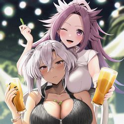 This is a pixiv picture whose title is ビアガーデンむさじゅん.