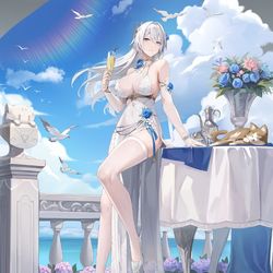 This is a pixiv picture whose title is 深空之眼庚辰海上的私语.