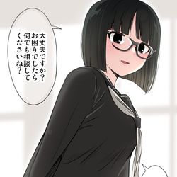 This is a pixiv picture whose title is 良いトコ見せたい学級委員の子.