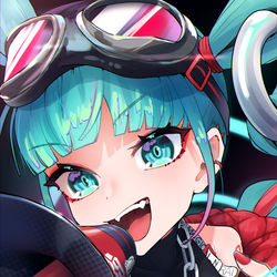 This is a pixiv picture whose title is HEROミクさん.