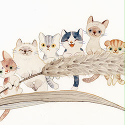 This is a pixiv picture whose title is ねこまみれ.
