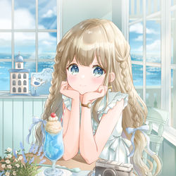 This is a pixiv picture whose title is クリームソーダ.