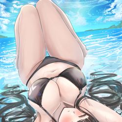 This is a pixiv picture whose title is 12日目　  水着リオ.