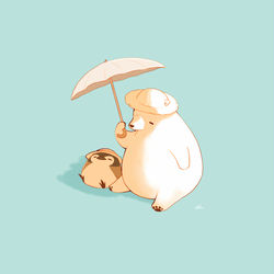 This is a pixiv picture whose title is 日傘.