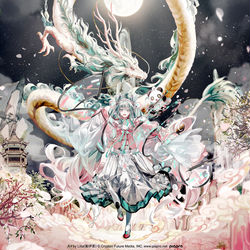 This is a pixiv picture whose title is 遇龍.