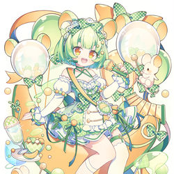 This is a pixiv picture whose title is 🍈cream soda🐭.