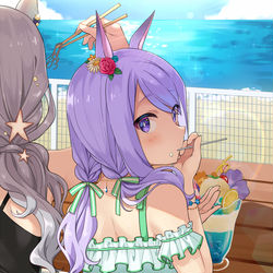 This is a pixiv picture whose title is 水着マックイーン.