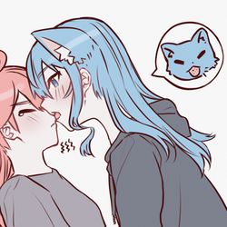 This is a pixiv picture whose title is ☄️🐈 🌸.