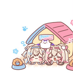 This is a pixiv picture whose title is 恐ろしきケルベロス🐶🐶🐶.