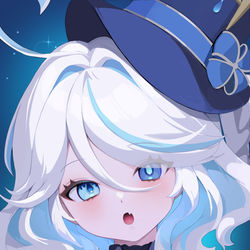 This is a pixiv picture whose title is Furina💙💙.