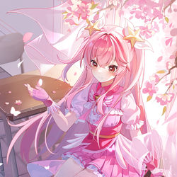 This is a pixiv picture whose title is 稿子~美雪.