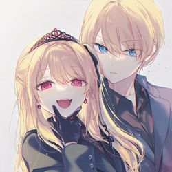 This is a pixiv picture whose title is 噂の双子.