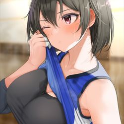 This is a pixiv picture whose title is バレー部JKちゃん.