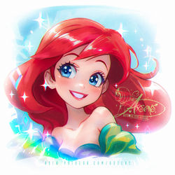 This is a pixiv picture whose title is アリエル / Chibi Ariel.